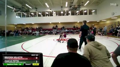 63 lbs Quarterfinal - Brayden Willette, Cle Elum Mat Miners Wrestling Club vs Marcus Pettis, Team Aggression Wrestling Club