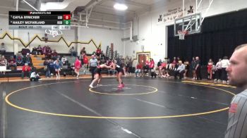 170 lbs Cons. Round 5 - Cayla Stricker, Lisbon vs Hailey McFarland, Highland, Riverside