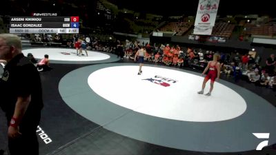 150 lbs Arseni Kikiniou, SDIKWA - San Diego-Imperial Kids Wrestling Association vs Isaac Gonzalez, OCWA - Orange County Wrestling Association