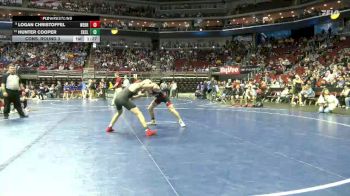 1A-132 lbs Cons. Round 3 - Logan Christoffel, West Branch vs Hunter Cooper, Sioux Central