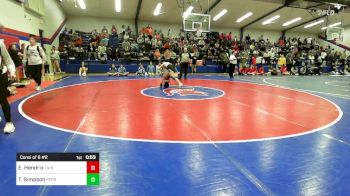 115 lbs Consi Of 8 #2 - Elli Hendrix, Tahlequah Girls HS vs Taylyne Simpson, Perry Girls Wrestling Club