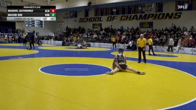 129 lbs Consi Of 32 #2 - Manuel Gutierrez, Selma vs Maxim Sim, Birmingham