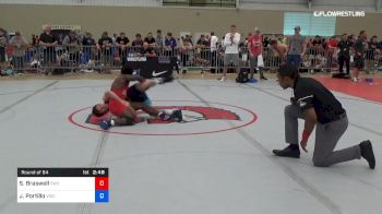 57 kg Round Of 64 - Samuel Braswell, Cougar Wrestling Club vs Justin Portillo, Viking Wrestling Club