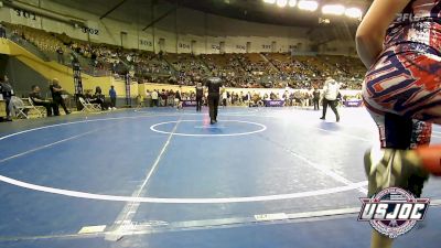 90 lbs Rr Rnd 3 - Emily Hamil, Kingfisher YellowJackets vs Alexi Ledford, Chandler Takedown Club