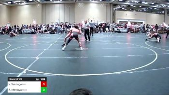 132 lbs Round Of 128 - Victor Santiago, Mat Demon WC vs Abram Montoya, Temecula Valley WC