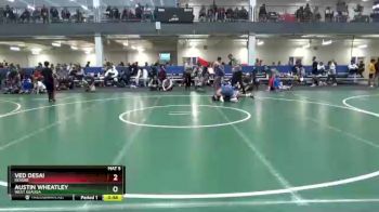 128 lbs Round 4 - Austin Wheatley, West Geauga vs Ved Desai, Revere