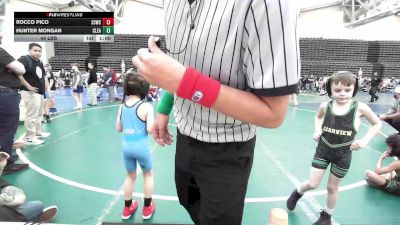 44 lbs Rr Rnd 1 - Rocco Pico, South Side K3 vs Hunter Mongan, Clearview K3