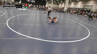 106 lbs Cons. Quarters - Thomas McKenzie, Minnesota vs Triston Mouton, Tennessee