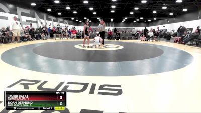 90 lbs Round 2 (8 Team) - Noah Desmond, Elite Athletic Club vs Javier Salas, Indiana Outlaws