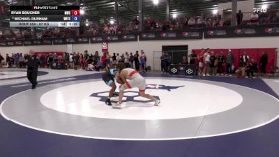 87 kg Champ. Round 1 - Ryan Boucher, Michigan Wrestling Club vs Michael Durham, Warrior Regional Training Center