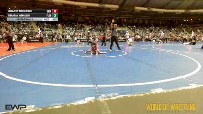 60 lbs Semifinal - Gracie Tokarski, Unaffiliated vs Emalia Whalen, Flow Academy Hawaii