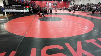 157 lbs Champ. Round 2 - Taryn Nichols, Columbia (HICKMAN) (MO) vs Helder Macedo, SCHAUMBURG (HS)