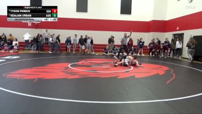 106 lbs Quarterfinal - Kealain Urban, AGWSR vs Tyson Primus, Denver