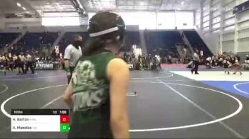 101 lbs 5th Place - Haley Barton, Mira Costa High School vs Angeleque Maestas, The GARAGE