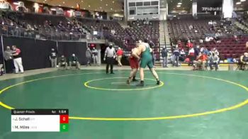 285 lbs Quarterfinal - Jordan Schell, Girard vs Mitch Miles, Laurel