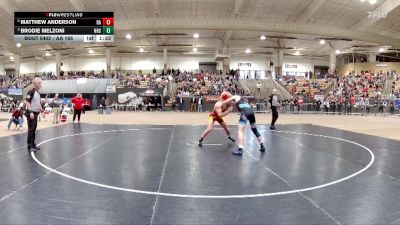 AA 165 lbs 1st Place Match - Matthew Anderson, Ravenwood High School vs Brodie Melzoni, Nolensville High School