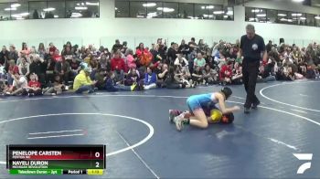 96 lbs Champ. Round 2 - Penelope Carsten, Fenton WC vs Nayeli Duron, Michigan Revolution