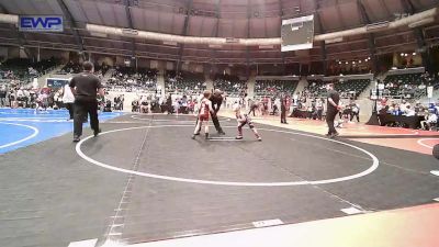 56 lbs Semifinal - Danger Welch, Claremore Wrestling Club vs Jasper McKisson, Perry Wrestling Academy