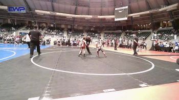 56 lbs Semifinal - Danger Welch, Claremore Wrestling Club vs Jasper McKisson, Perry Wrestling Academy