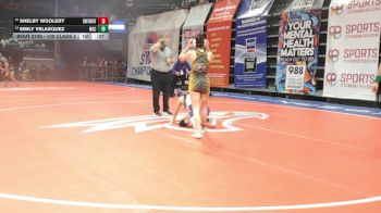 130 Class 2 lbs Cons. Round 1 - Shelby Woolery, Smith-Cotton vs Emily Velasquez, North Kansas City