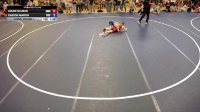 120 lbs Cons. Round 1 - Adler Ollman, Anoka Wrestling vs Easton Martin, Centennial
