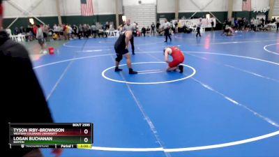 285 lbs Champ. Round 3 - Logan Buchanan, Barton vs Tyson Irby-Brownson, Western Colorado University