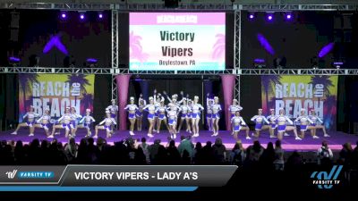 Victory Vipers - Lady A's [2022 L2 Senior - Medium Day 2] 2022 ACDA Reach the Beach Ocean City Cheer Grand Nationals