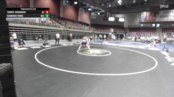 174 lbs Cons. Round 3 - Kamden Wise, Barton Community College vs Teddy Johnson, Snow College