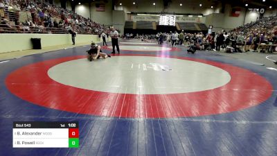 125 lbs Quarterfinal - Bryce Alexander, Woodland Wrestling vs Braydon Powell, Rockmart Takedown Club