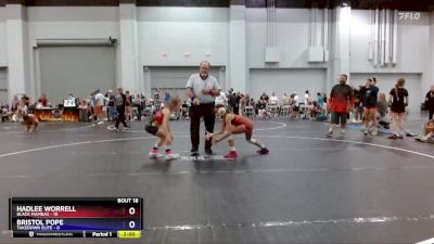 71 lbs Round 5 (8 Team) - Hadlee Worrell, Black Mambas vs Bristol Pope, Takedown Elite