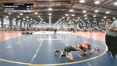 76 lbs Round 4 - 2:15pm Saturday - Gavin Davis, Westshore D.S. vs Benjamin Meyer, Mile High