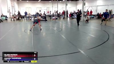 125 lbs Placement Matches (8 Team) - Blake Patrick, New York Blue vs Kamon Thompson, Utah