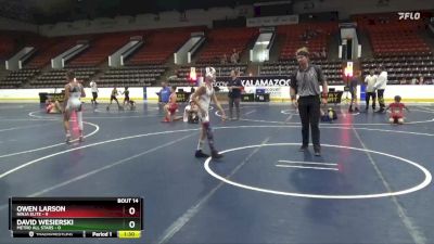 78 lbs Round 5 (6 Team) - Owen Larson, Ninja Elite vs David Wesierski, Metro All Stars