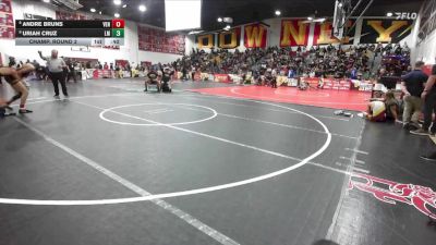 120 lbs Champ. Round 2 - Uriah Cruz, La Mirada vs Andre Bruns, Ventura