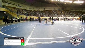 80 lbs Consi Of 16 #1 - Ronan Winkle, R.A.W. vs Krew Province, Cashion Youth Wrestling