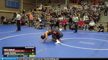 141 lbs Quarterfinal - Derek Ramos, Southern Oregon University (Ore.) vs Rico Robles, Arizona Christian University (Ariz.)