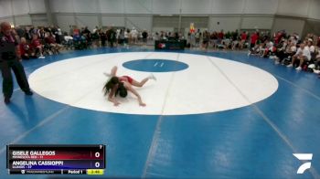 122 lbs Quarters & 1st Wb (16 Team) - Gisele Gallegos, Minnesota Red vs Angelina Cassioppi, Illinois