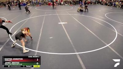 78 lbs Cons. Round 2 - James Jerstad, Prior Lake Wrestling Club vs Easton Johnston, Minnesota