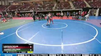 132 lbs Champ. Round 1 - Lauchlyn Taylor, Rebel Wrestling Club vs Maverick Holloway, Mission Wrestling Club