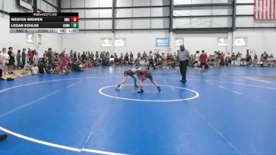 60 lbs Round 2 (3 Team) - Weston Brewer, BLACKHAWK WRESTLING CLUB vs Logan Kohler, EASTERN CAROLINA WRESTLING ACADEMY