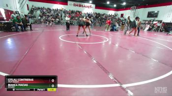 170 lbs Champ. Round 1 - Citlali Contreras, Palm Desert vs Bianca Macias, Schurr