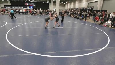 190 lbs Cons. Quarters - Alyvia Edwards, Warfeather vs Britney Pineda Herrera, Bison Wrestling Club