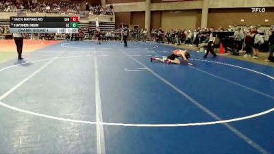 135 lbs Champ. Round 1 - Jack Grygelko, Centennial vs Hayden Heim, St. Charles