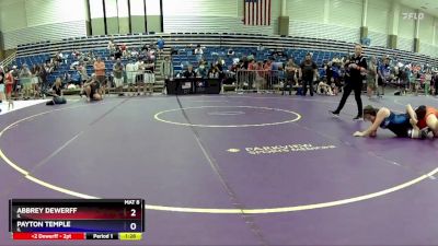 170 lbs Round 1 - Abbrey Dewerff, IL vs Payton Temple, IL