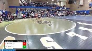 130lbs Cons. Round 2 - Shaylin Roell, Puyallup (Girls) vs Lana Rodarte, White River (Girls)