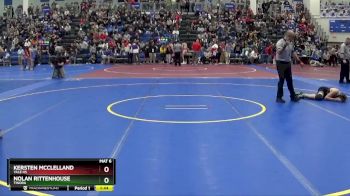 132 lbs Champ. Round 1 - Nolan Rittenhouse, TINORA vs Kersten McClelland, Yale HS