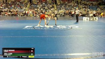 114 lbs Quarterfinal - Cruz Reinke, Lisbon vs Dru Carr, Carrington