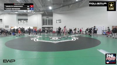 132 kg 7th Place - Braelyn Arredondo, All In Wrestling Academy vs Logan Refsnider, Pinnacle Wrestling Club