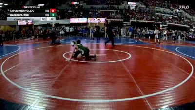 106 lbs Cons. Round 2 - Tatum Marnolejo, Team Champs vs Gatlin Zajanc, Stillwater Gladiators