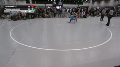 126 lbs Cons. Quarters - Brendon Oehme, Heartland Wrestling Academy vs Aaron Meza, California